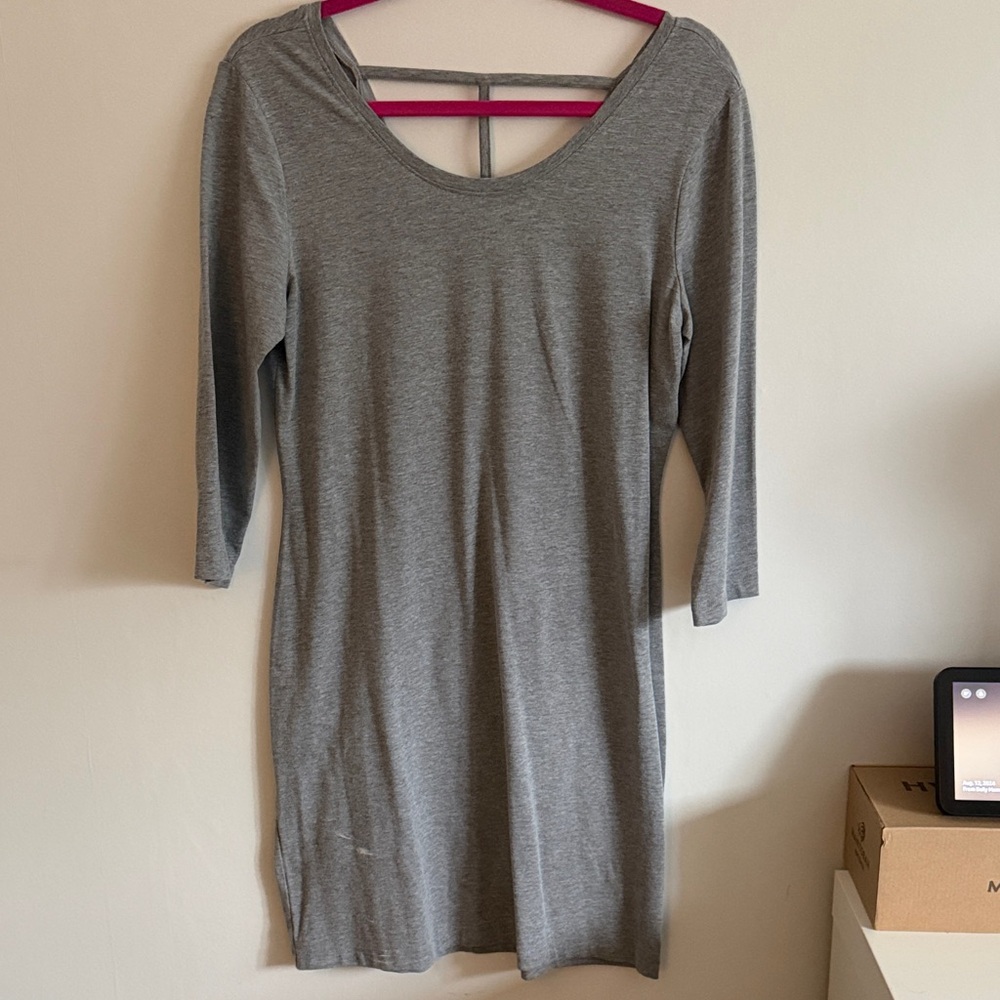 Lole Classic Gray Long Sleeve Dress